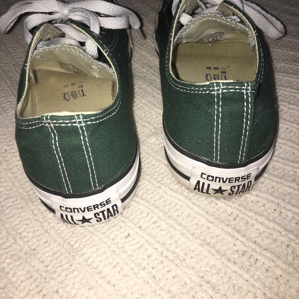 Converses Green Tennis Shoes - Picture 3 of 5